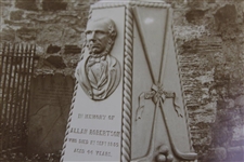 Allan Robertson's St. Andrews Grave in Church Yard Arthur Ullyett Original Photo - Victor Forbin Collection