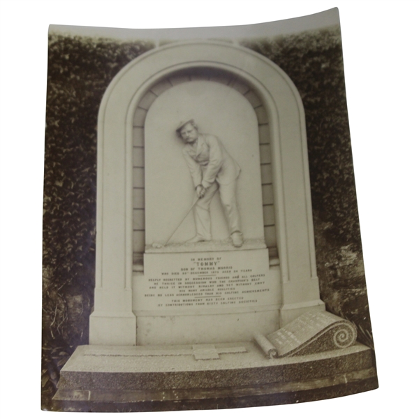 Young Tom Morris St. Andrews Grave in Church Yard Arthur Ullyett Original Photo - Victor Forbin Collection