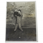 Pre-Swing French Golfer Studio Daily Mirror Wire Photo - Victor Forbin Collection