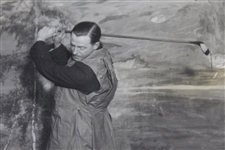 Pre-Swing French Golfer Studio Daily Mirror Wire Photo - Victor Forbin Collection