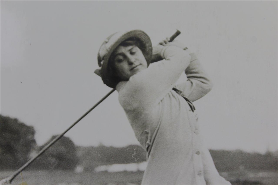 Miss Barbara May Post-Swing Daily Mirror Wire Photo - Qualified at Walton Heath - Victor Forbin Collection