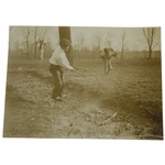 Driving a Cloud of Sand & Gravel into the Caddies Eyes H.D. Jones Photo - Victor Forbin Collection