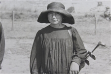 'Feminism on the French Links' Girl Caddy Wide World Wire Photo - Victor Forbin Collection