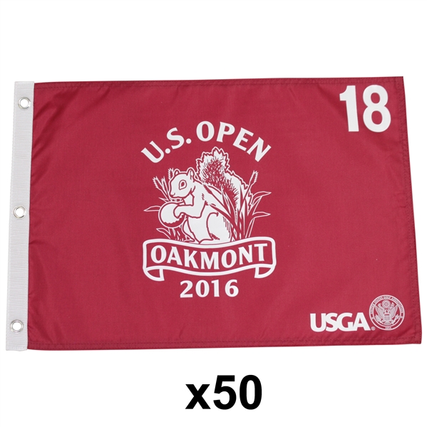 Fifty 2016 US Open Championship at Oakmont Red Screen Flags (50)