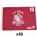 Fifty 2016 US Open Championship at Oakmont Red Screen Flags (50)