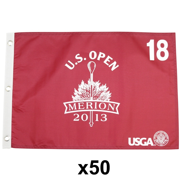 Fifty 2013 US Open at Merion Golf Club Red Screen Flags (50)