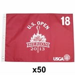 Fifty 2013 US Open at Merion Golf Club Red Screen Flags (50)