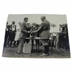 1922 President Harding Presents Golf Trophy to Lowell Elliot - Press Photo "6 x 8"