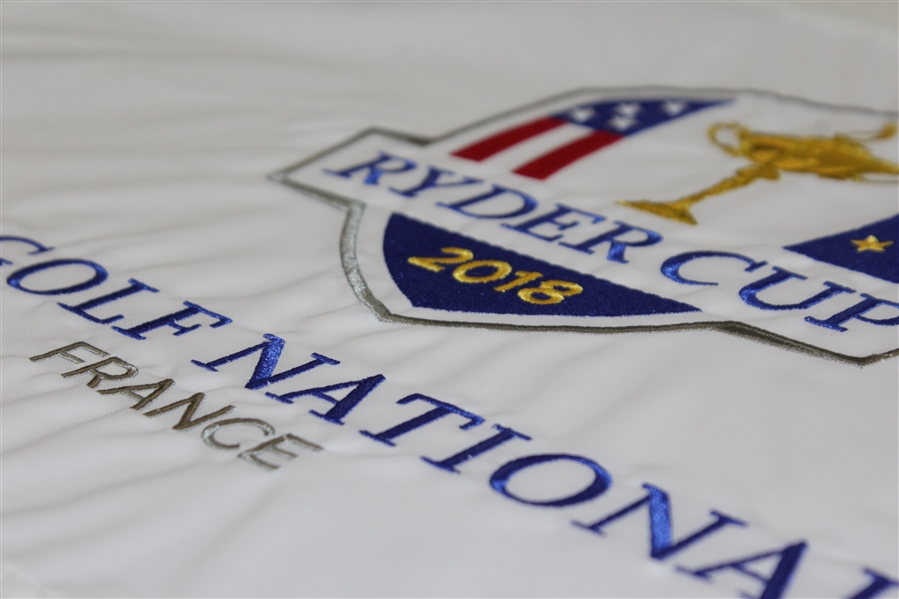 Five 2018 Ryder Cup at Le Golf National France White Embroidered Flags (5)