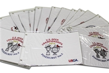 Fifty Dual Logo 2014 US Open Championships at Pinehurst No. 2 White Embroidered Flags (50)