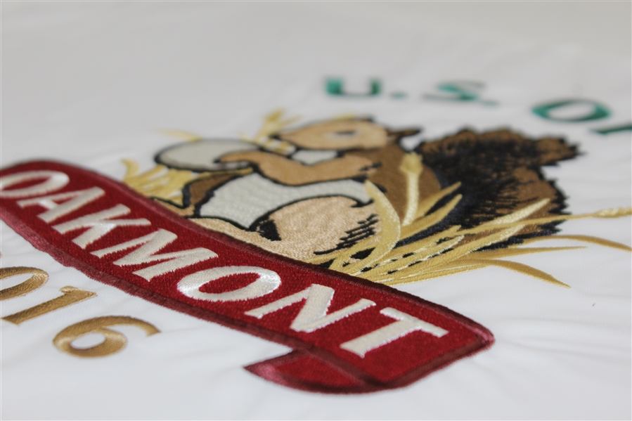 Twenty-Five 2016 US Open Championships at Oakmont White Embroidered Flags (25)
