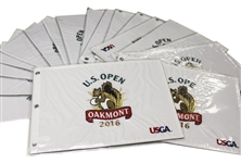 Twenty-Five 2016 US Open Championships at Oakmont White Embroidered Flags (25)