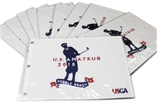 Ten 2018 US Amateur Championships at Pebble Beach White Embroidered Flags (10)