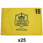 Twenty-Five 2014 Senior 75th PGA Championship Yellow Screen Flags (25)