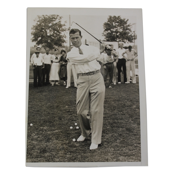 1935 George R. JA Cobus USGA President Golfs in Tournament Press Photo - 6" x 8"