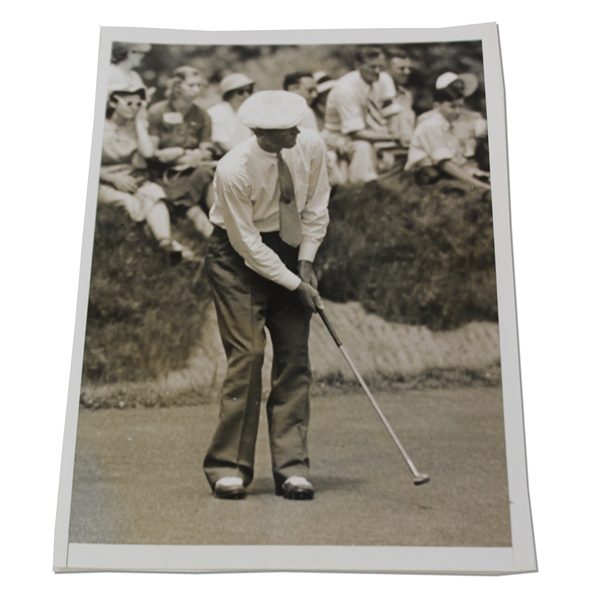 1938 Denny Shute at PGA Tournament Shawnee Club PA Press Photo - 6" x 8"