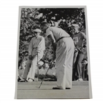 1939 George Dawson and Willie Turnsea at US Amateur Golf North Shore Country Club Press Photo - 6" x 8" 