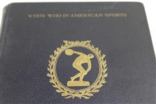 Walter Hagen's Personal 'Who's Who In American Sports' Book in Slipcase