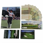 Payne Stewart Signed Golf Journal with 1999 US Open Full Ticket Set, Ydg Guide, & Scorecard JSA ALOA 