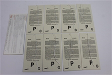 Payne Stewart Signed Golf Journal with 1999 US Open Full Ticket Set, Ydg Guide, & Scorecard JSA ALOA 