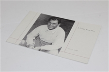 Merion Golf Club 2000 Booklet 'A Letter From Ben'