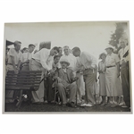 Walter Hagens Personal Photo of Him with His Father in Chair - Shelby Plyer Letter