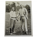 Walter Hagens Personal 1928 Wire Photo of Him with Archie Compston