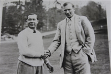 Walter Hagen's Personal 1928 Wire Photo of Him with Archie Compston
