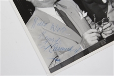 Walter Hagen's Personal Photo with Actors Carmichael & Fairbanks - One Showing Golf Ball