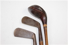 Schmelzer's Sporting Goods Triumph Child's Putter, Iron, & Driver in Plaid Golf Bag