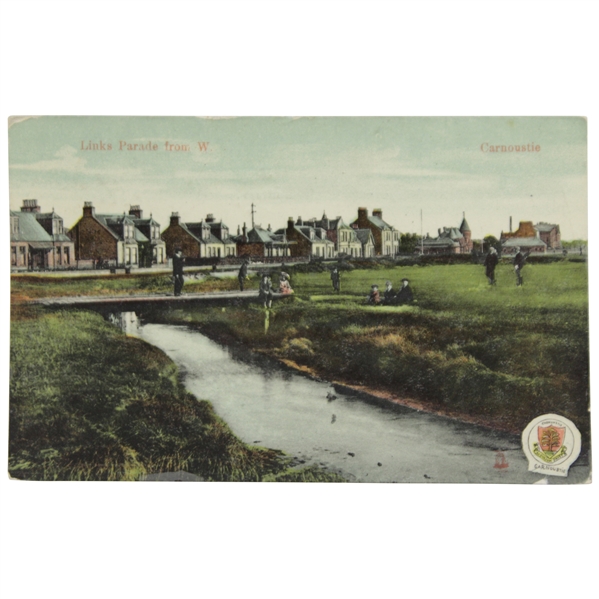 Seldom Seen Vintage Postcard from Carnoustie - Links Parade from W - Milton Glazette Series