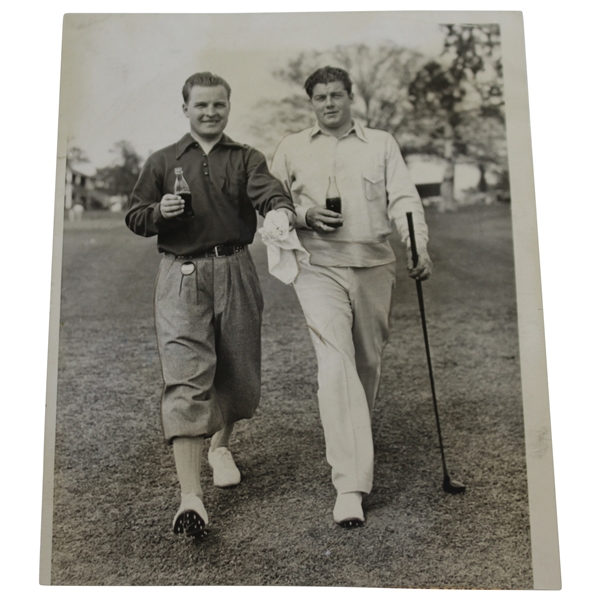 1936 Johnny Goodman & Lawson Little Evening News Wire Photo