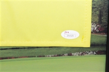 Jack Nicklaus Signed Masters Undated Embroidered Flag with Years Won Display JSA FULL #Z91525