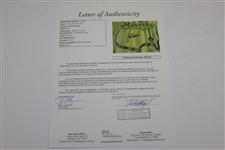Jack Nicklaus Signed Masters Undated Embroidered Flag with Years Won Display JSA FULL #Z91525