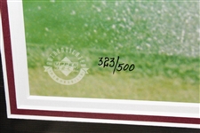 Tiger Woods Signed Ltd Ed #323/500 Framed Photo Sand Trap UDA BAJ #10325