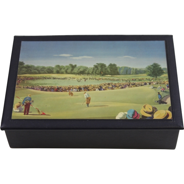 Bobby Jones Winning Putt at Winged Foot in 1929 Display Box with Golf Balls - Excellent Condition