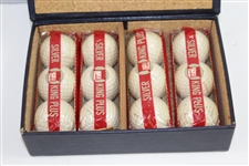 Bobby Jones Winning Putt at Winged Foot in 1929 Display Box with Golf Balls - Excellent Condition