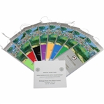 2002 US Open at Bethpage Black Full Ticket Set with Official Scorecard - Tiger Win!
