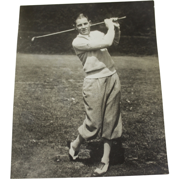 Circa Late 1920s Horton Smith Post-Swing Pose Photo by Keystone View Co.