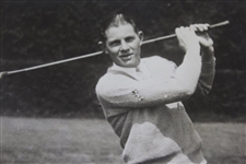 Circa Late 1920's Horton Smith Post-Swing Pose Photo by Keystone View Co.