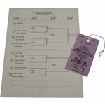 1949 PGA Championship at Hermitage CC Ticket #29533 with Draw Sheet