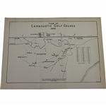 1880s Carnoustie Golf Links Map as Designed by Allan Robertson with Early Park, Old Tom, & Braid Revisions