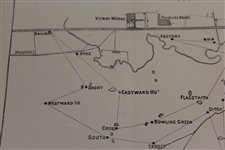 1880's Carnoustie Golf Links Map as Designed by Allan Robertson with Early Park, Old Tom, & Braid Revisions