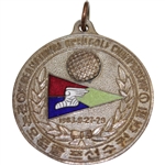 1963 Korea National Open Golf Championships Tri-Color Enamel Medal