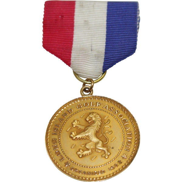 1947 Long Island Golf Assoc. First Place Veteran Rehabilitation Fund Medal with Bar & Ribbon