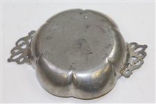 1936 Cohasset Golf Club Open Mixed Foursome 2nd Net Pewter Two-Handled Bowl