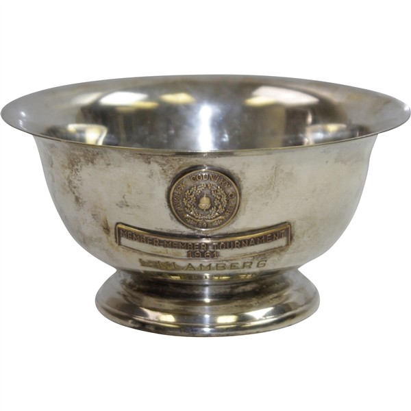1961 Oakley Country Club Member-Member Tournament Silver Bowl Won by K. Lamberg