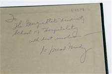 Peachtree Golf Club 1st Edition Member Club History Book Inscribed by Manager Mead Grady