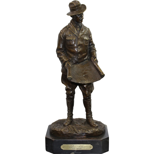 A.W. Tillinghast Bronze/Marble Statue by Ron Tunison - Stands Over a Foot Tall - 17lbs!