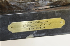 A.W. Tillinghast Bronze/Marble Statue by Ron Tunison - Stands Over a Foot Tall - 17lbs!